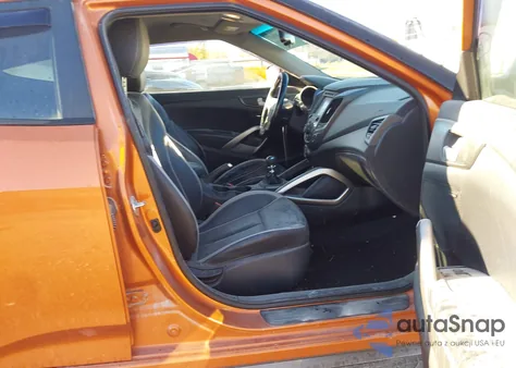 2015 Hyundai Veloster Turbo из США, поврежденный, VIN KMHTC6AE9FU224138